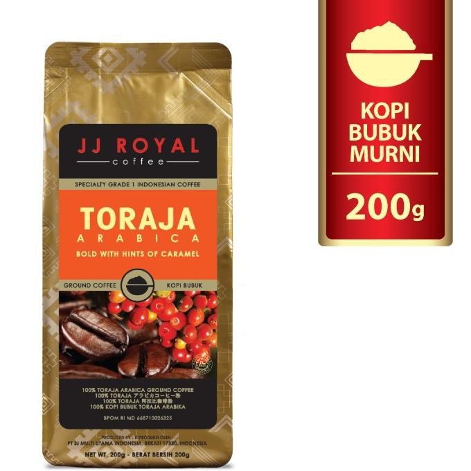 

Promo Jj Royal Kopi Toraja Arabica Ground Bag 200G