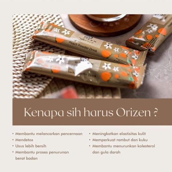 

Murah Orizen Peach Powder Drink Minuman Serbuk Pelangsing Peach Detox Tea
