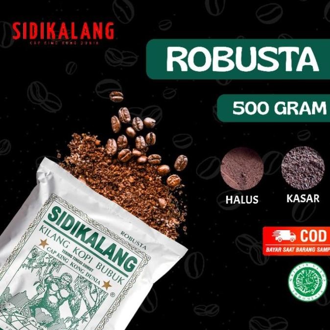 

Sale Sidikalang Kopi Bubuk Halus Robusta 500 Gram Hijau Cap King Kong Dunia