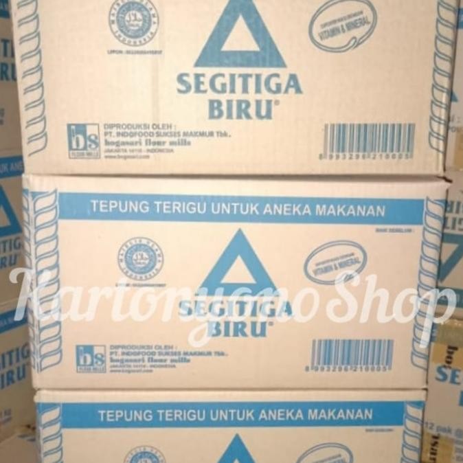 

Promo Tepung Terigu Segitiga Biru Bogasari 1Kg Per Dus Isi 12Kg