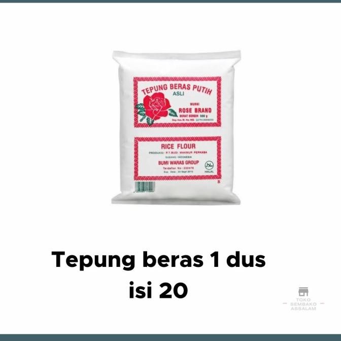 

Murah Tepung Beras Rose Brand 500Gr 1 Dus Isi 24