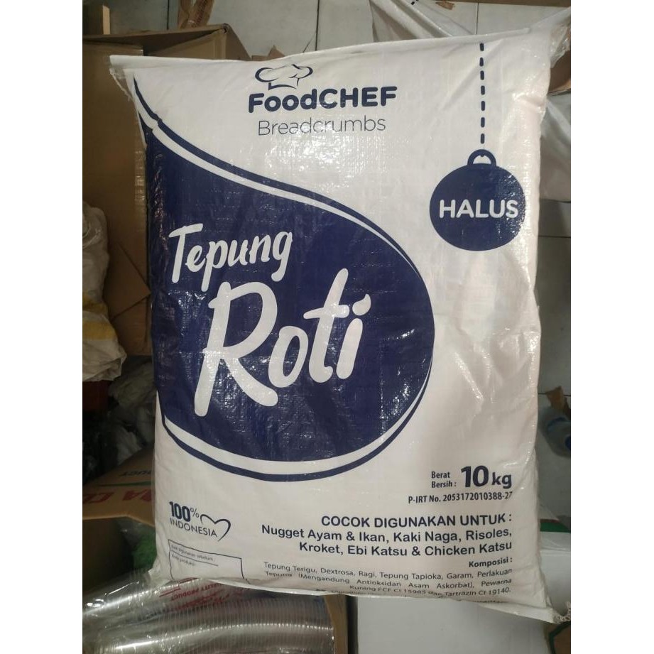 

Sale Tepung Roti Panir Breadcrumb Merk Foodchef 1 Karung Berat 10 Kg