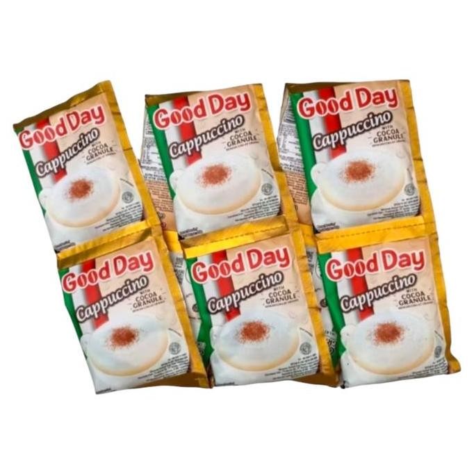 

Promo 1 Karton Good Day Cappuccino 25 Gram With Chocoa Granule Isi 12 Renceng Coffee Susu Cokelat Instan Kopi Minuman Chocolate Bubuk