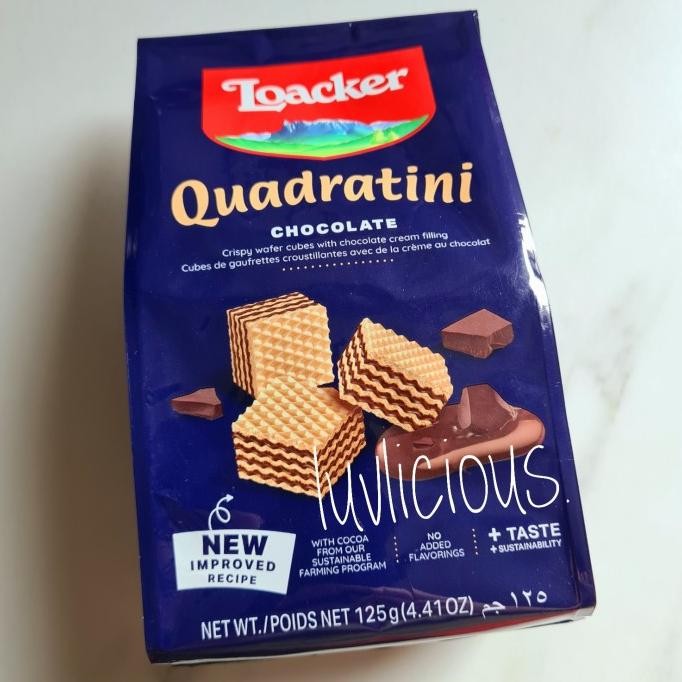 

Murah Loacker Quadratini Chocolate Wafers Wafer Coklat Cokelat