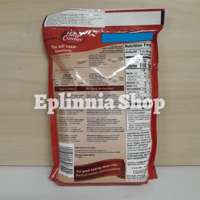 

Murah Betty Crocker Sugar Cookie Cookie Mix 496 Gr