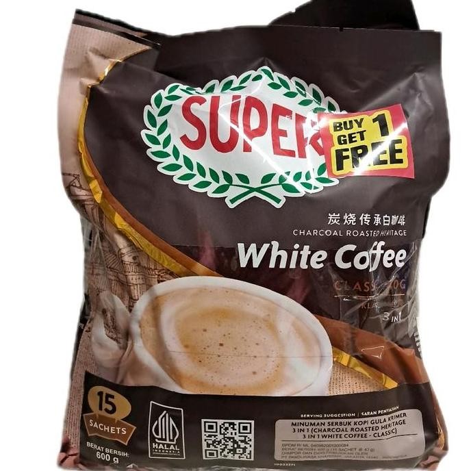 

Promo Super 3In1 White Coffee Classic 600Gr Buy 1 Get 1 Free