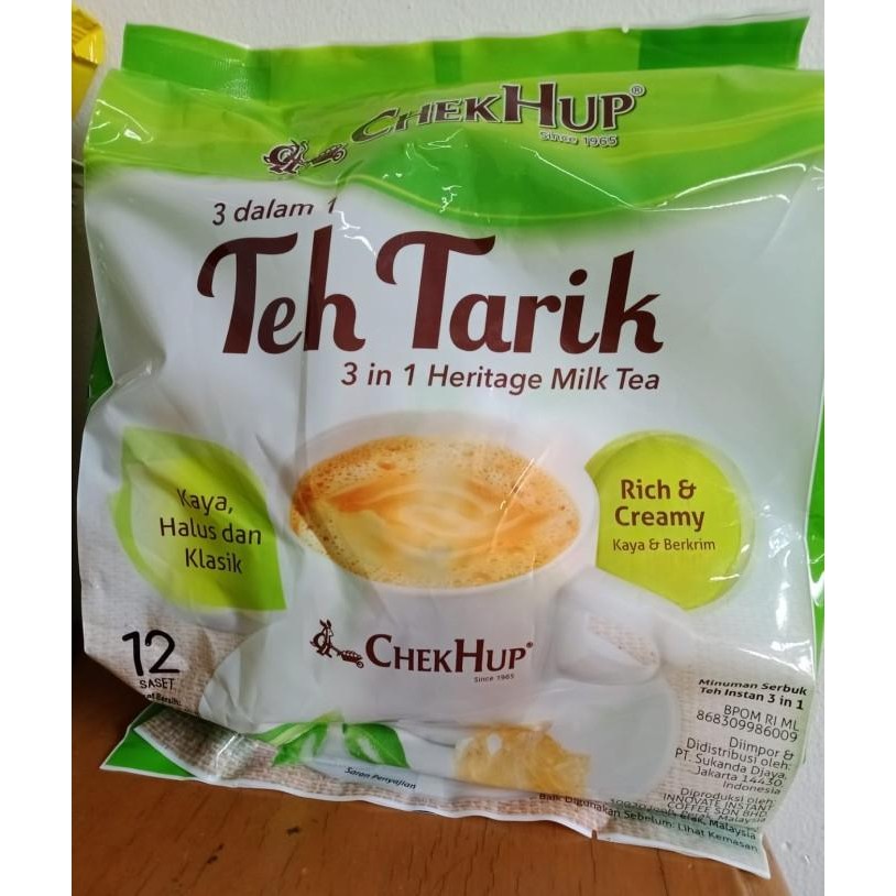 

Murah Chek Hup Teh Tarik 3In1 Malaysia Tea/ Instant Teh Tarik 15S 600G
