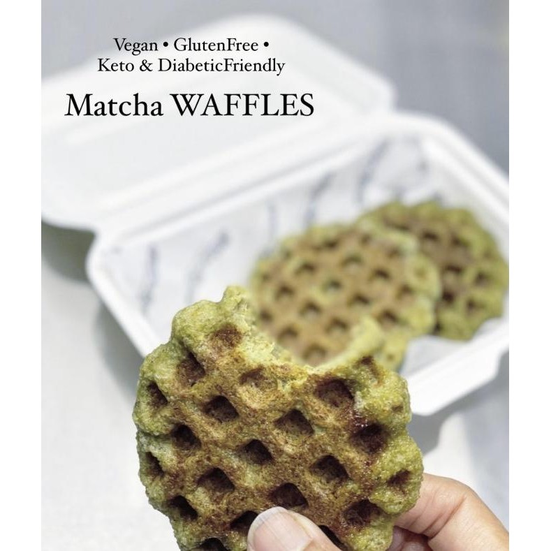 

Sale Vegan & Lowcarb Matcha Waffles (3 Pcs)