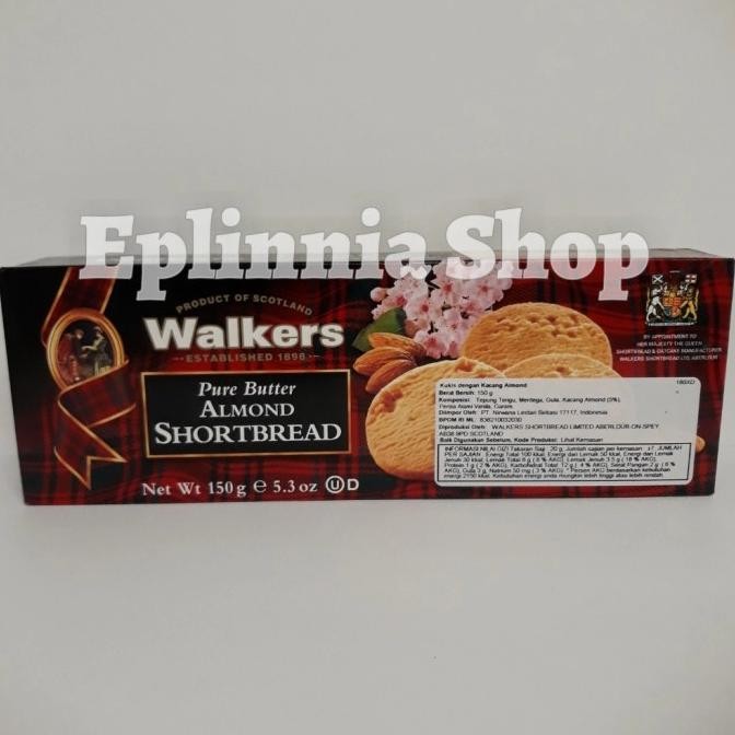 

Sale Walker Pure Butter Almond Shortbread 150Gr