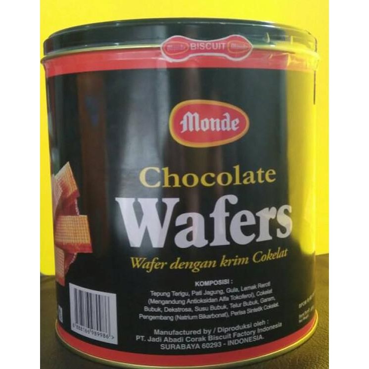 

Murah Monde Chocolate Wafers Kaleng Coklat Biskuit 600G 600 Gram Wafer