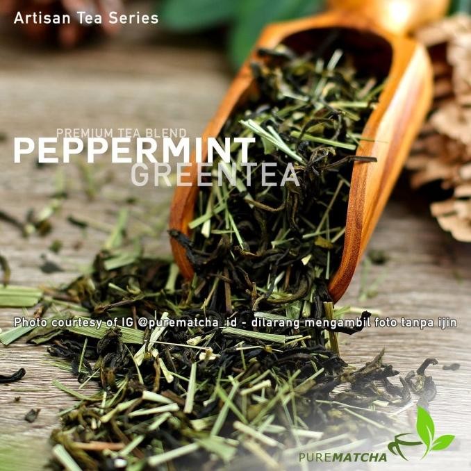 Grosir Artisan Tea Cafe - Green Tea Peppermint Breeze 250Gr Teh Hijau Mint