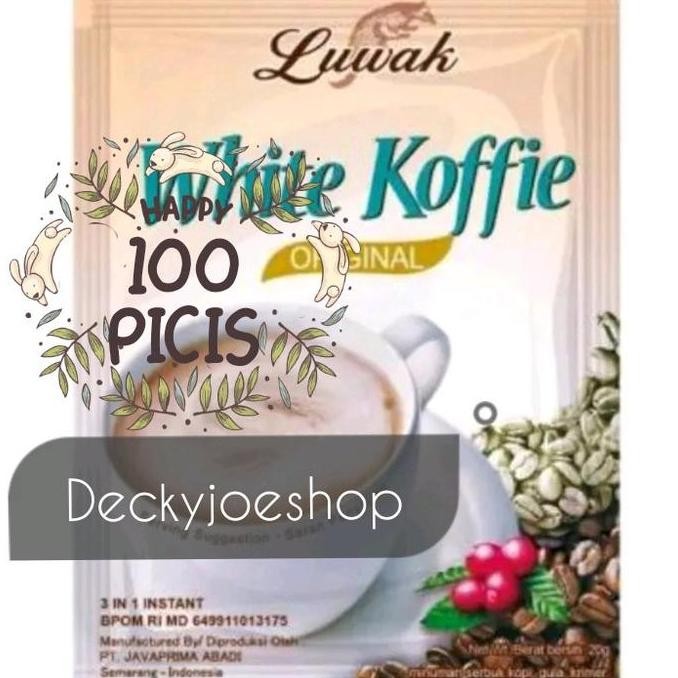 

Sale Luwak White Coffie 100 Picis Coffee