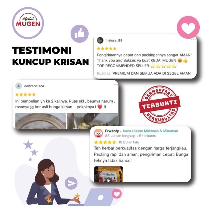 

Murah Baby Chrysanthemum Herbal Tea/Teh Bunga Kuncup Krisan Kedai Mugen 200G