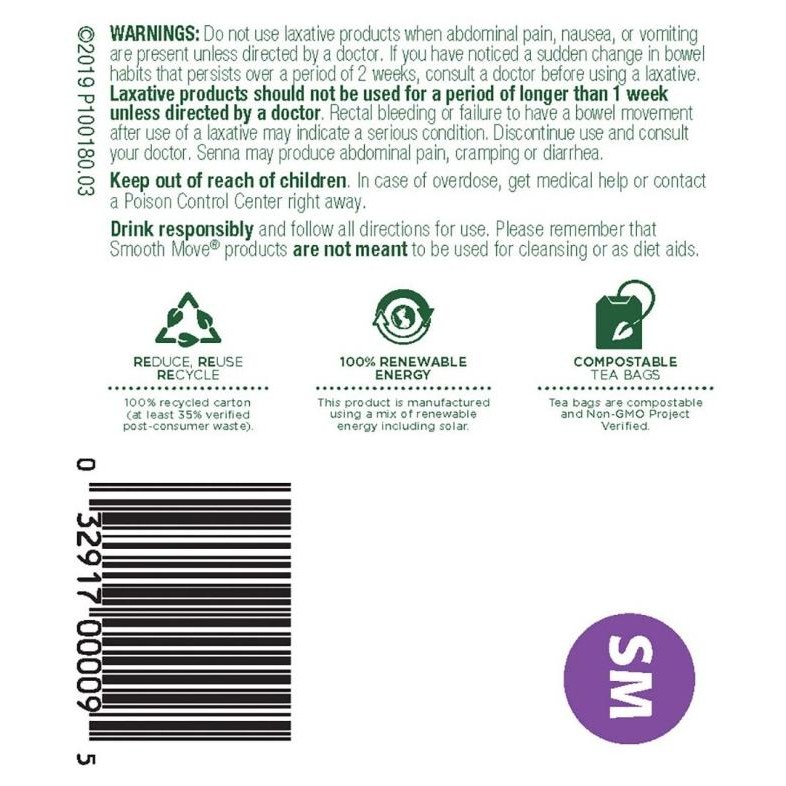 

Sale Traditional Medicinals Organic Smooth Move Original W/ Senna Teh Celup