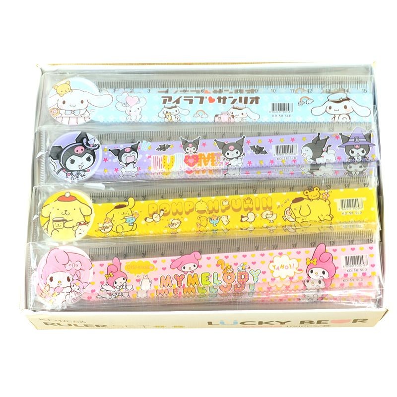 

alat tulis penggaris anak motif sanrio panjang 15 cm cute lucu