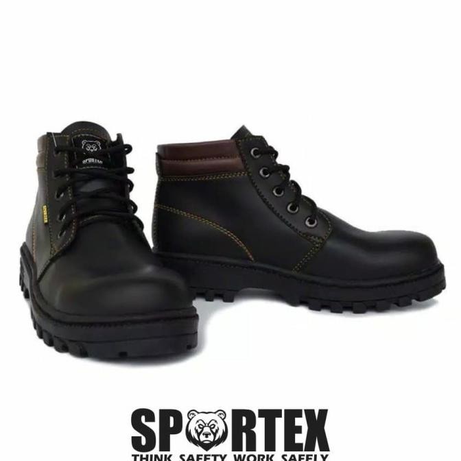 Terjangkau Sepatu Safety Pria Ujung Besi 01 Sportex Sol Safety