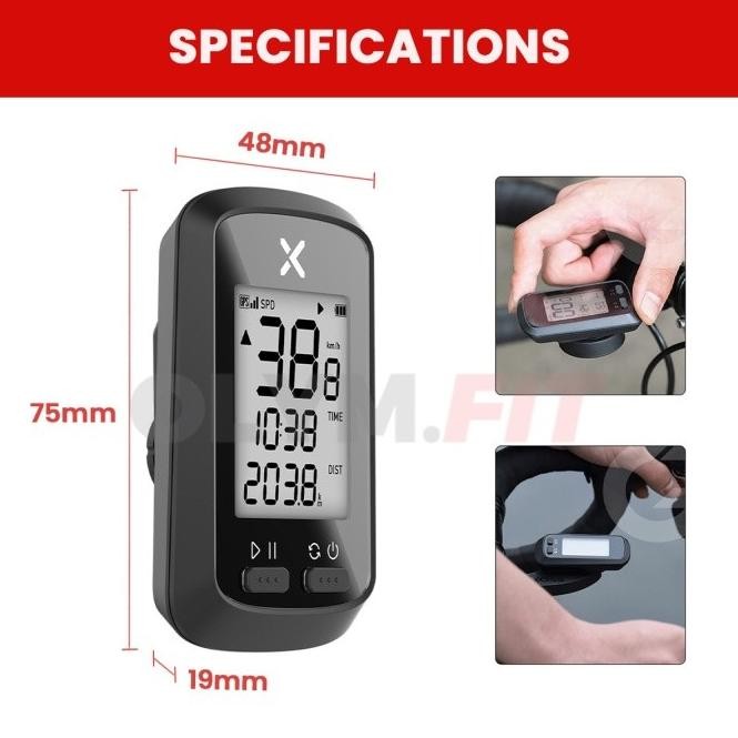 ORIGINAL XOSS G+ CADENCE HEART RATE MONITOR SENSOR SPEEDOMETER SEPEDA