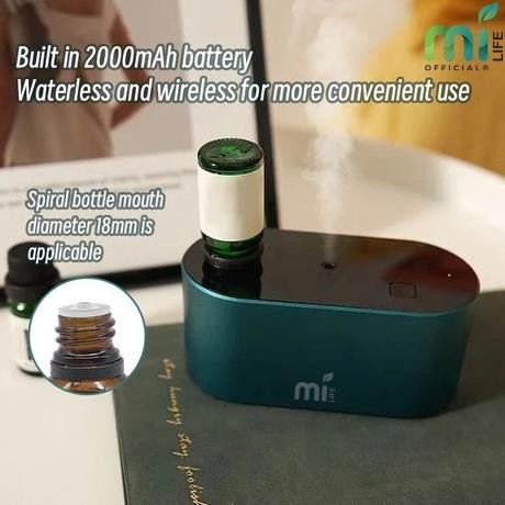 Terlaris Milife Nebulizer Air Diffuser Rechargeable Portable Humidifier Fragrance Nebulizing Oil Aro