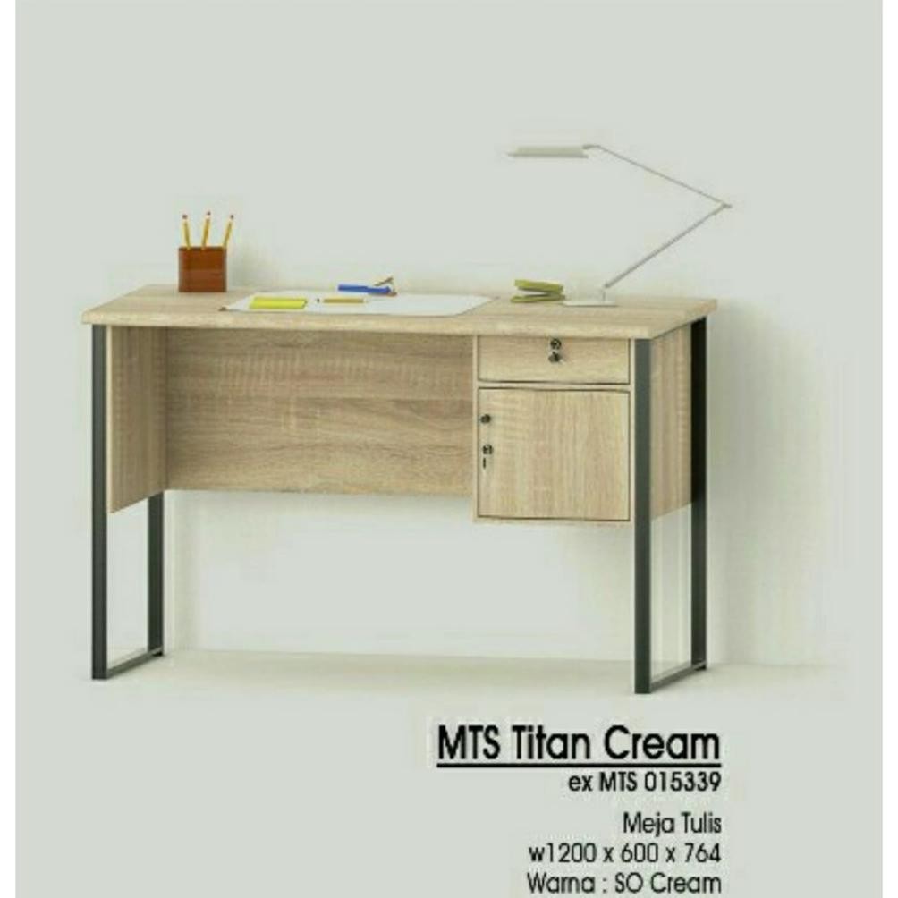MEJA KANTOR MEJA TULIS KAKI BESI OLYMPIC MTS TITAN