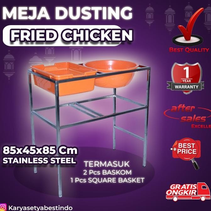 

Terlaris! Meja Dusting / Pengadukan Tepung / Penepungan Fried Chicken