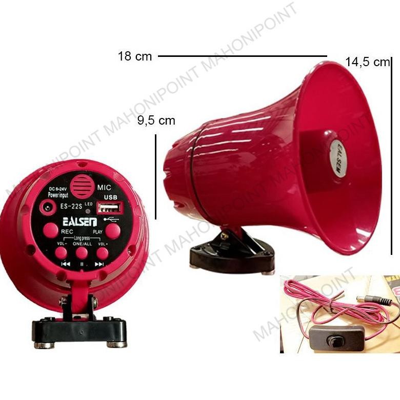 12V Speaker TOA Sirine Bisa rekam Suara merk  CA-130HTU Suara Jernih Bluetooth Toa Keliling Motor Ak