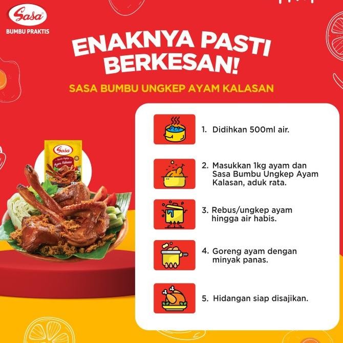 

SASA BUMBU AYAM KALASAN 33GR - 120 PCS (1 KARTON)