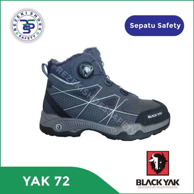 Terjangkau Sepatu Safety Black Yak 72 - Safety Shoes Black Yak 72
