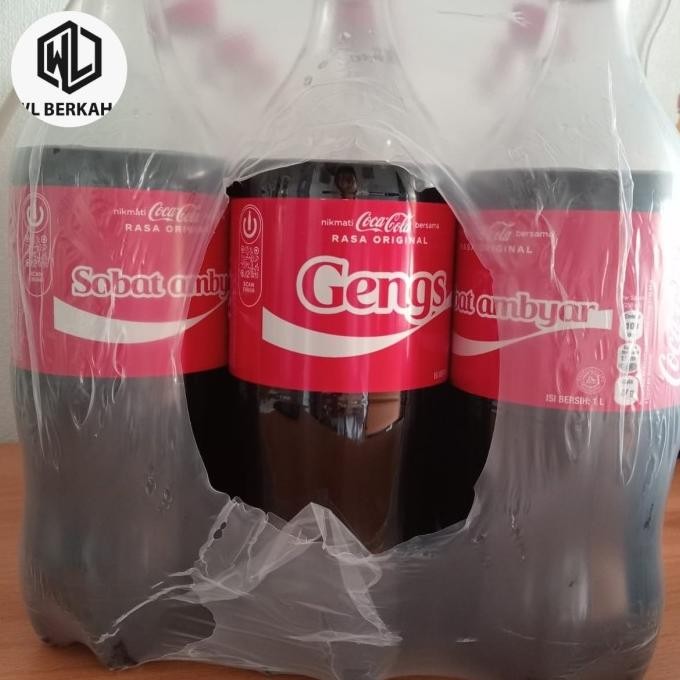 Soft Drink Coca Cola 1 Liter/1 Krat Isi 12 Botol