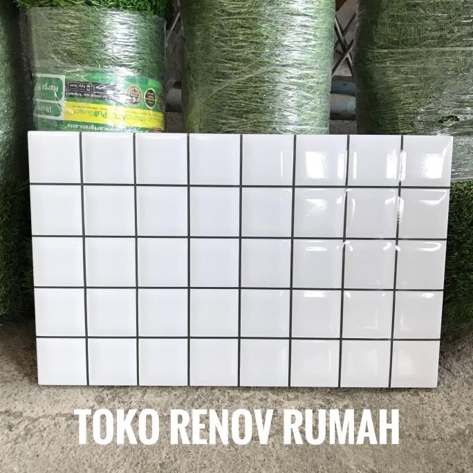 Keramik dinding dapur 25x40 bata putih/ keramik dinding kamar mandi