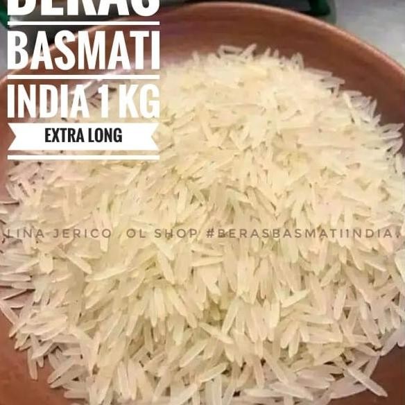 

BERAS BASMATI INDIA khas ARAB 1 kg kwalitas premium.bahan utama nasi nUg