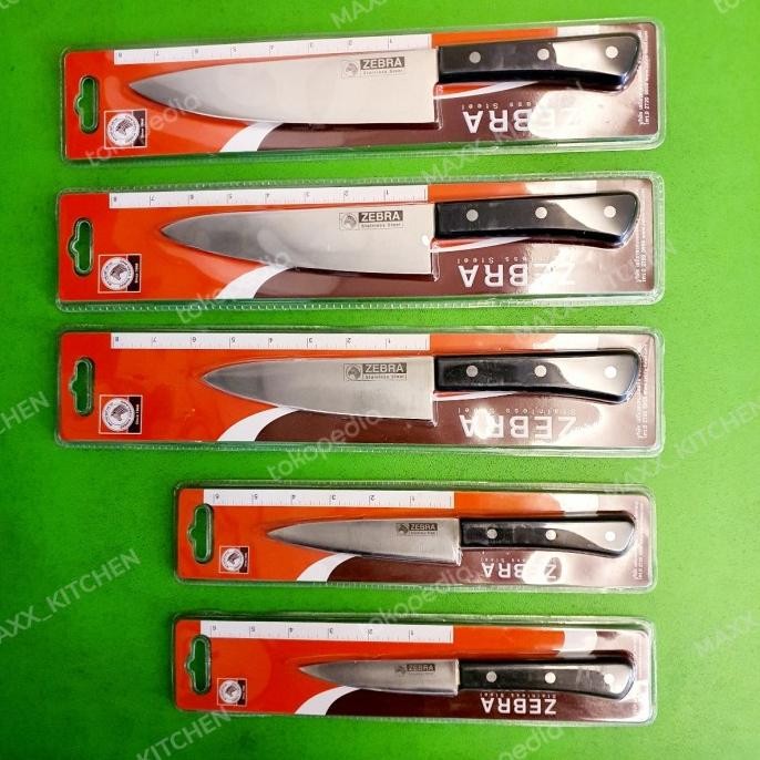 Pisau Chef Knife Pisau Dapur Zebra Stainless Steel