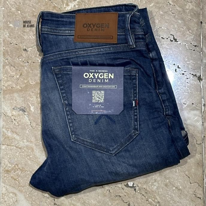 Grosir Celana Jeans Pria Oxygen Denim Invade Series Original Slim Fit Stretch 706-1237