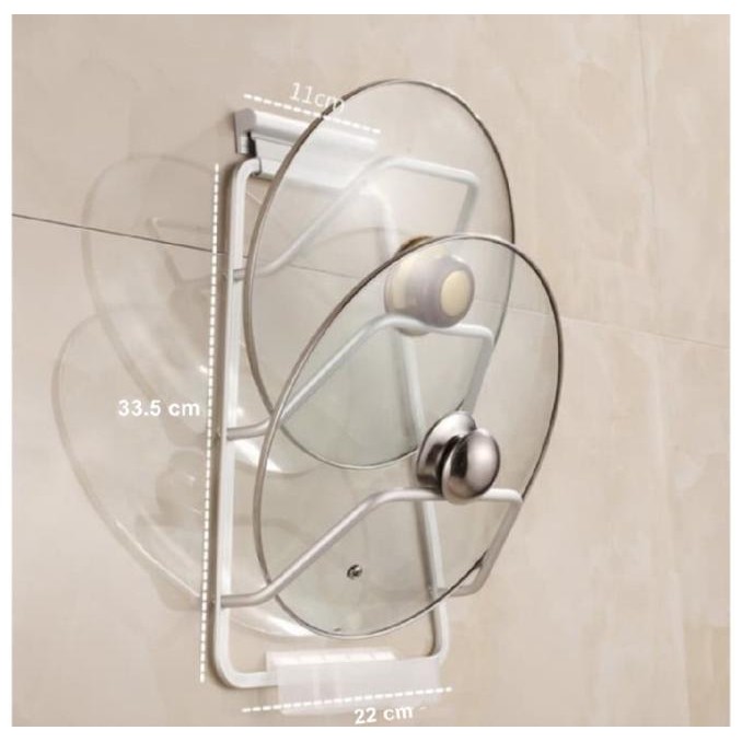 Rak dapur tutup panci alumunium / Rak panci alat dapur serbaguna