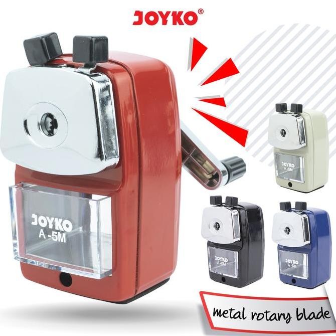 

joyko sharpener pencil / serutan pensil meja rautan putar joyko a-5m termurah