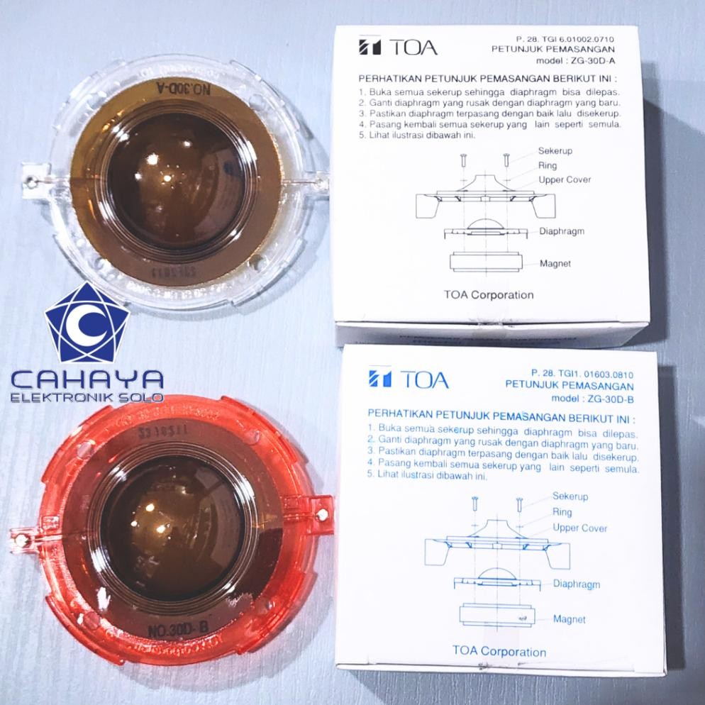 Spul Horn Original TOA 50W 25W ZG-30D-A ZG-30D-B Spool Asli 30 50 Watt