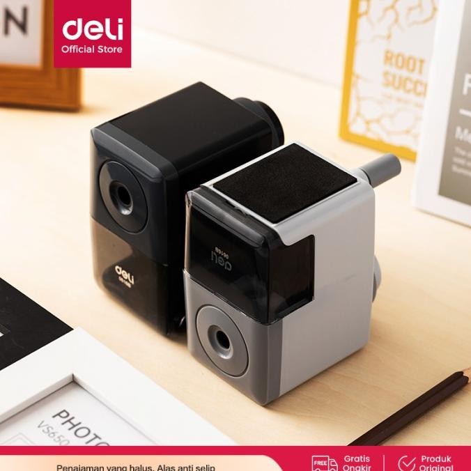

deli e0616b rautan meja-rotary pencil sharpener termurah