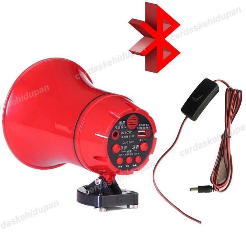 Pengeras Suara Speaker toa mini Megaphone Speaker Corong Sirine Bisa Rekam Suara ES-22S Jualan Kelil
