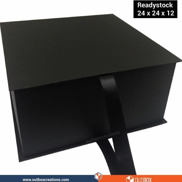 KOTAK KADO HITAM POLOS