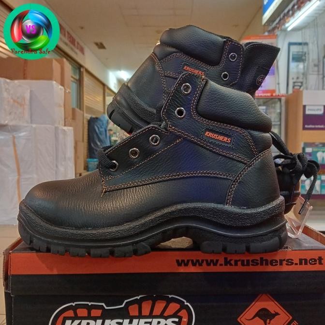Diskon Sepatu Safety Krushers Dallas Black / Sepatu Krushers Dallas Original