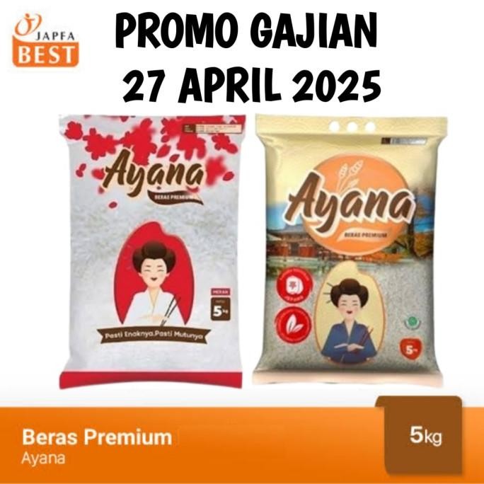 

BERAS NASI AYANA BERAS JEPANG PULEN 5KG L67J