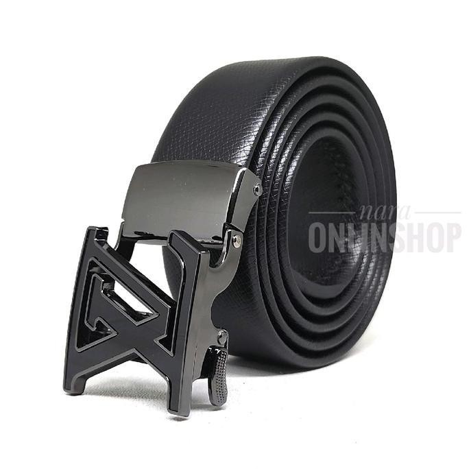 Ori - Gesper ikat pinggang pria model rel LV01 black