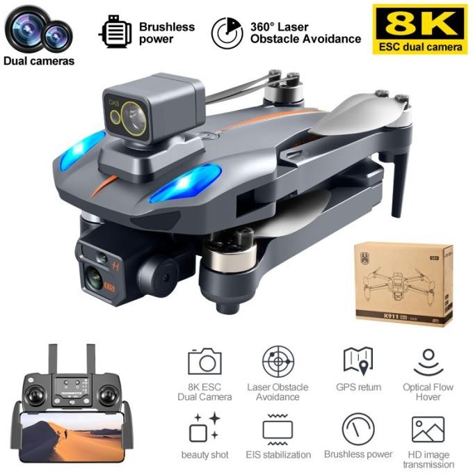 Sale Drone Gps Brushless K911 Max Camera Wifi Fpv 8K Sensor Anti Tabrak 1Km