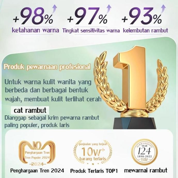 STYLE FIT Tidak perlu pemutihan hair colour pewarna rambut halal 230ml Pewarna Herbal Cat Rambut Ash