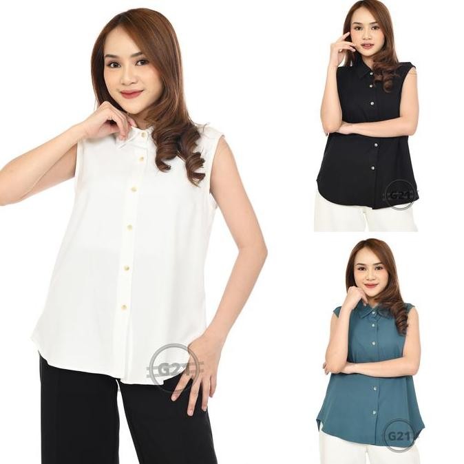 New!! Blanik Kemeja Yukensi Atasan Tanktop Wanita Lengan Buntung Tanpa Lengan Inner Basic Dalaman Ja