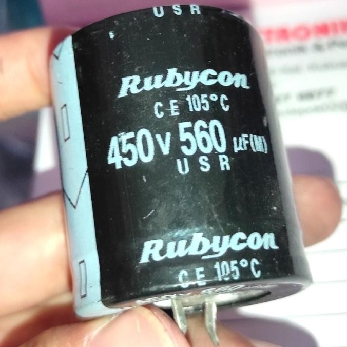 Promo 560uf 450v Elco 560 450 Capacitor 560 uf 450 v COD
