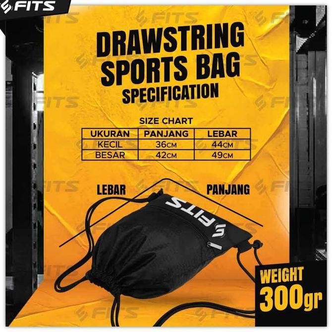 Baru Fits Drawstring Sports Bag | Pouch Storage Backpack
