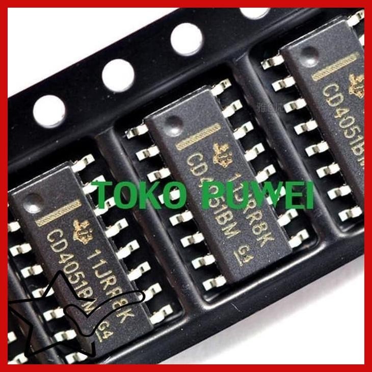 [TPW] CD4051BM CD4051B CD4051 HCF4051 HEF4051 ANALOG MULTIPLEXER BF07