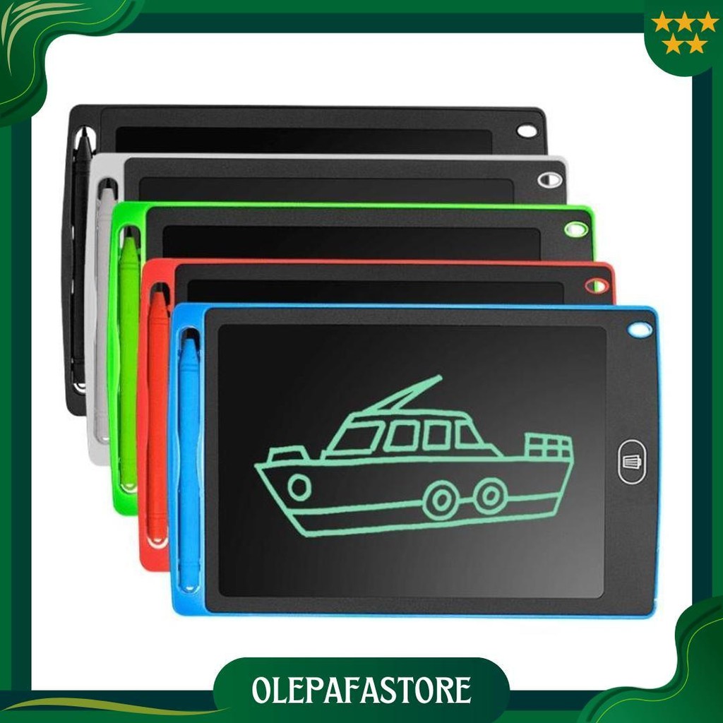 Papan Belajar Tulis Anak Lcd Tablet 8.5 Inch Portable Ori