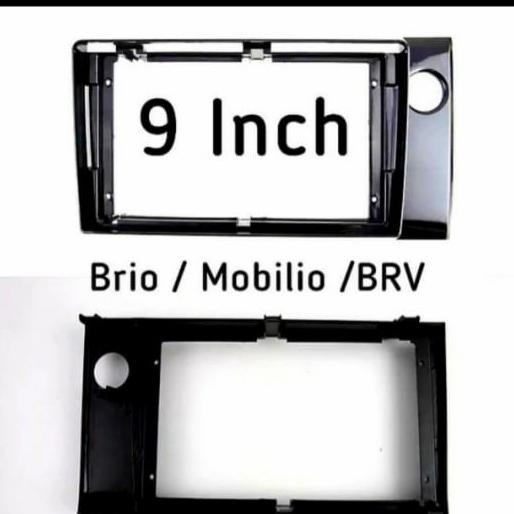 ready  frame double din android 9 inch brio/mobilio/brv