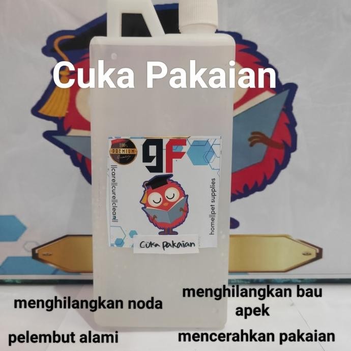 

cuka pakaian pembersih baju alami 1 liter nUg